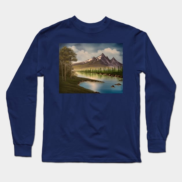 Secluded Mountain Long Sleeve T-Shirt by J&S mason